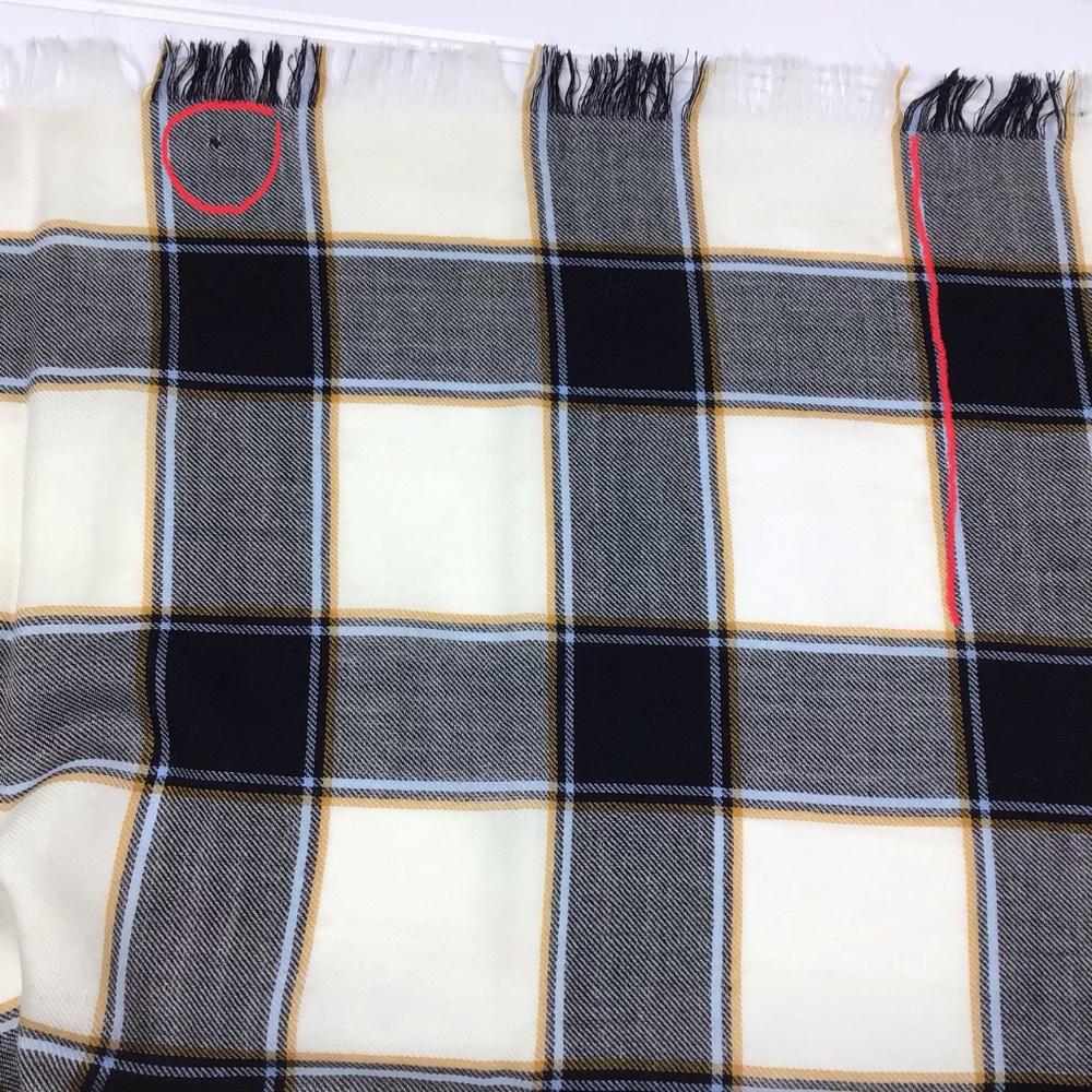 COACH NEW YORK Horse & Carriage Wool Plaid Scarf - Picture 7 of 8